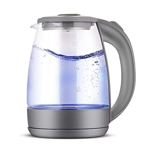 SYXL Bouilloire lectrique 1.5L en Verre Chssis Rapide de l'eau Chaude 1500W