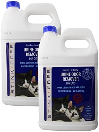 Stink Free Instantly Urine Odor Remover for Cat Urine, 2 128-oz (2 1-gallon Jugs)