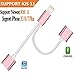 Produktbild Lightning Adapter Jack Adapter Kopfhörer für iPhone7/7plus iPhone 8/8 Plus iphone X/10. Adapter und Splitter Jack Kopfhörer-Anschluss Kabel für iPhone 7/7plus. AUX Audio Jack Kopfhörer Kabel Laden und Musik unterstützt IOS 10,3 & ios11.3