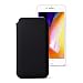 Produktbild Lucrin - Etui Slim für iPhone 8 Plus/7 Plus/6 Plus - Schwarz - Glattleder