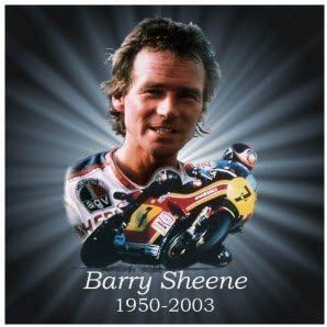 Barry Sheene Suzuki Motorcycle Acrylic Drinks Coaster