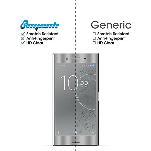 Sony Xperia XZ Premium Panzerglas[Perfekt verbesserte Version], Beyeah Vollständige Abdeckung Schutzfolie aus hochwertigem gehärtetem Glas für Sony Xperia XZ Premium (Silber) - 2
