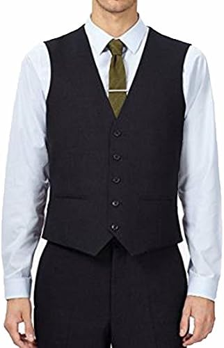 Mens Black Formal Waistcoat S,M,L,XL,XXL,3XL,4XL,5XL