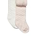 Pack Of Two Designer Babies Pink And White Diamond Knit Tights 12-18 Months