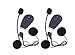 Produktbild Bluetooth Motorcycle Helmet Interphone Intercom Headset V5 1200M Full Duplex Support 5 Users (2PCS)
