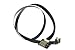 Produktbild Schwarze FPV lang flach schlank HDMI Kabel Mikro HDMI 90 Grad abgewinkelt auf Standard HDMI weiblich für panasonic lumix GH4 blackmagic BMPCC sony alpha sony A5000 A6000 A7S A7R 90 Grad DJI 50CM