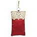 Bagaholics Ethnic Raw Silk Saree Clutch Mobile Pouch Waist Clip Ladies Purse Gift For Women (Maroon) RS.350.00