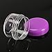Chinatera 10Pcs Mini Cosmetic Empty Jar Pot Eyeshadow Makeup Face Cream Container (Purple)