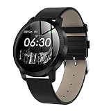 Oasics Fitness Armband mit Pulsmesser, Smartwatch für Männer und Frauen ，Bluetooth Smartwatch Fitness Uhr Intelligente Armbanduhr Uhr IP67 für iOS und Android Watch (Schwarz)