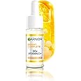 Garnier Vitamin C + Booster Face Serum For Skin Brightening and Anti-Dark Spots with 30X Vitamin C, 2% Niacinamide and BHA | Brighter Skin in Just 3 days | Suitable for Oily , Dry, Combination , Sensitive Skin | For Men and Women | 15ml