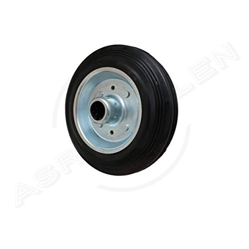 4 Stück 100 mm Vollgummirad Rad für Transportrollen Lenkrollen Transportgeräterad - 2