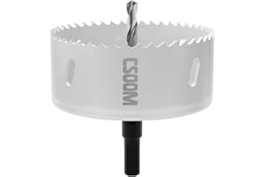 CSOOM 105mm M42 BiMetall Lochsäge, weiß, für Bohrwerkzeuge in Holz, Kunststoff, Gipskarton und Blech
