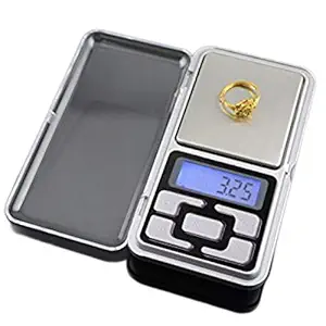 Yuvi fashion point Digital Mini Pocket Weight Scale for Kitchen Chem Jewellery Small Weighing Machine with Auto Calibration (Grey)