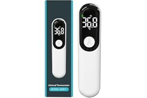 LVOZIZE Termómetro Digital, Termómetro Frente Infrarrojo sin Contacto, Termómetro Recargable, °F/°C, Temperatura de Lectura Instantánea, Termometro para Bebés, Niños y Adultos