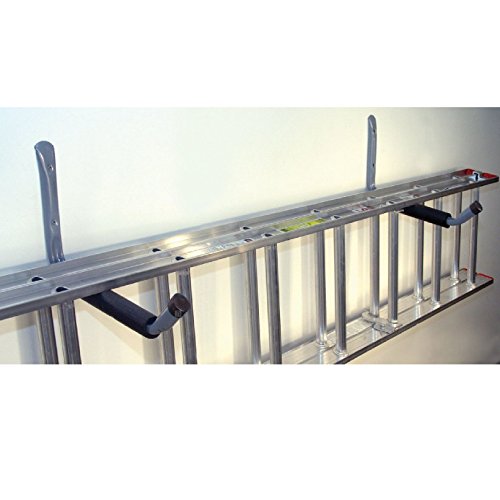 2 x Riesen Schwerlast Storage Haken Wand montierte Leiter Fahrrad Garage gepolsterte Hook - 3