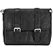 Produktbild muiska Leder Dublin 38,1 cm Laptop Messenger Schulter Aktentasche PC Sleeve, Schwarz (Schwarz) - MSKA-1163BK