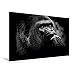 Produktbild Calvendo Premium Textil-Leinwand 120 x 80 cm Quer-Format Gorilla | Wandbild, HD-Bild auf Keilrahmen, Fertigbild auf hochwertigem Vlies, Leinwanddruck von Ulrich Brodde Tiere Tiere