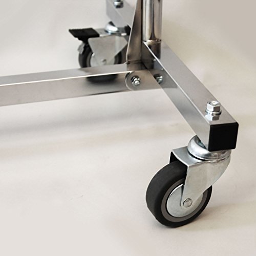 Reiserollständer höhenverstellbar klappbar verchromt (150cm Breite) - 6