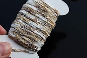 Tigofly 4 Karten, 40 m, mehrfarbig, Stonefly Worms, Viskose-Garn, Lametta-Chenille-Faden, Wolle, Bugger, Fliegenbinden, Materialien (Farbe 1)