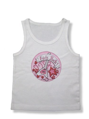 Light of Mine Designs Girls Rock Rib Cotton Infant Tank Top, 18-24 Months Size: 18-24 Months Infant, Baby, Child