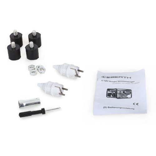 EBERTH 3000 Watt Notstromaggregat Stromerzeuger Stromaggregat mit 6,5 PS Benzinmotor, 4-Takt, luftgekühlt, 2x 230V, 1x 12V, Seilzugstart, Automatischer Voltregler AVR, Ölmangelsicherung, Voltmeter – Bild 8