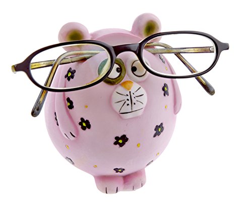 Preisvergleich Produktbild Kinderbrillenhalter, Brillenhalter Serengeti- Design Pink Panther, handbemalt, aus Polyresin, für jung und alt, für Kinder und Junggebliebene, lustig und frech