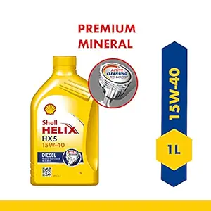 Shell Helix HX5 15W-40 API CH4 Premium Mineral Engine Oil for Diesel Cars (1 L)