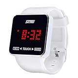 NEEKY Herren Armbanduhr,Sportuhren,Smartwatch,Für Unisex Fitness Uhren - Schrittzähler,Jungen Mädchen Sport Watch des Touch Screen Digital LED