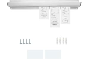 JENNGAOO Ticket Rail, Aluminum Tab Grabber Kitchen Check Rail Holder, 30/40/50cm(12/16/20'') Wall-Mounted Ticket Holder Receipt Restaurant Food Catering Cafes Pubs Bars for Hold Orders Tabs Papers (50cm)