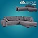 Produktbild ROLLER Ecksofa - dunkelgrau - mit Liegefunktion - Recamiere rechts