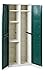 TOOMAX 165 x 65 x 37cm Comfort Small Storage Unit with 2 Doors/ 4 Adjustable Shelves - Milk White/ Green