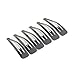 Mytoptrendz® Pack of 6 Large Black Metal Snap/ Snappy Clips Slide Black Metal Sleepies ( Large black)