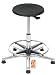 Produktbild Standhocker 3426, Sitz PU-Schaum, Hub ca. 54-80 cm, Aluminium- Fusskreuz, Fussring, rutschfeste Bodengleiter