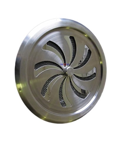 Edelstahl Lüftungsgitter LG-6510 L Schiebegitter V2A Abluftgitter DIN 100 - 2