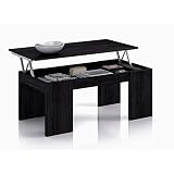 Habitdesign 001637MT - Mesa elevable , color negro malla, dimensiones 100 x 50 x 43 cm