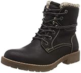 Schuhspitze: rund TOM TAILOR Damen 5892001 Stiefeletten, Schwarz (Black 00001), 41 EU