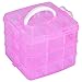 TRIXES 3 Tier Layer Craft Box Nail Art Makeup Storage Container