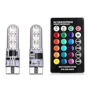 BKN T10 Waterproof LED Parking Bulb, Flashing Light,SMD Bulbs with IR Remote Control for All Universal Car