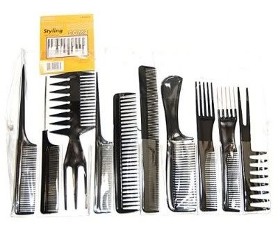 Demarkt Hairdressing Stylists Barbers Combs 10 Piece Set