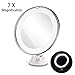 RUIMIO Makeup Mirror 7X Magnifying Lighted Makeup Mirror with Suction Base