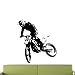 Produktbild guijiumai Motorrad Wandtattoo Wohnzimmer Wohnkultur Vinyl Wandaufkleber Motocross Bike Teen Jungen Raumdekoration Wandbild Tapete rot 80x104 cm