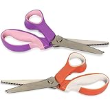 Handy crafting tijeras con mango antideslizante: la empuñadura grande está hecha de plástico y cuenta con un recubrimiento de goma antideslizante