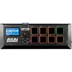 Akai Professional MPX8 |Portable Sample Pad Controller with Velocity-Sensitive Pads, MIDI Connectivity & On-Board SD Card Slot