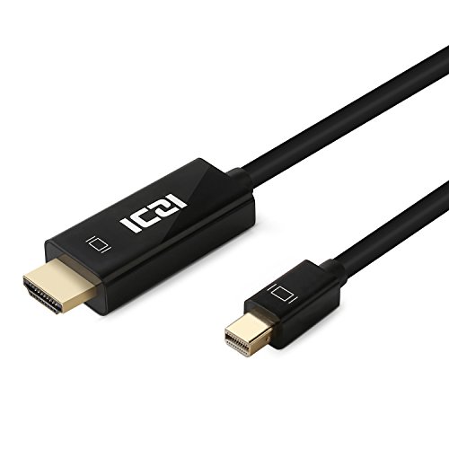 ICZI Mini Displayport auf HDMI Kabel, 1080p Full HD Vergoldete Kontakte Mini DP auf HDMI Kabel für PC und Apple / MAC, MacBook Pro, MacBook Air, Lenove Thinkpad usw. (1m)