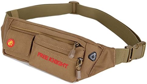 JWBB Ultra light household outsourcing waterproof exercise waist bag multifunctional male and female large capacity running 6 inch mobile phone pack chest pack mountaineering,Light brown