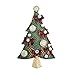 Produktbild BESTOYARD Weihnachtsbaum Brosche farbige Kristall Strass Breastpin Charm Party Schmuck Kleidung Zubehör (grün)