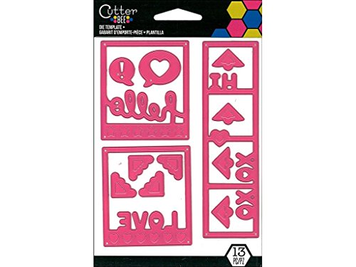 EK Success - Photo Frame Words Die Template, Pink