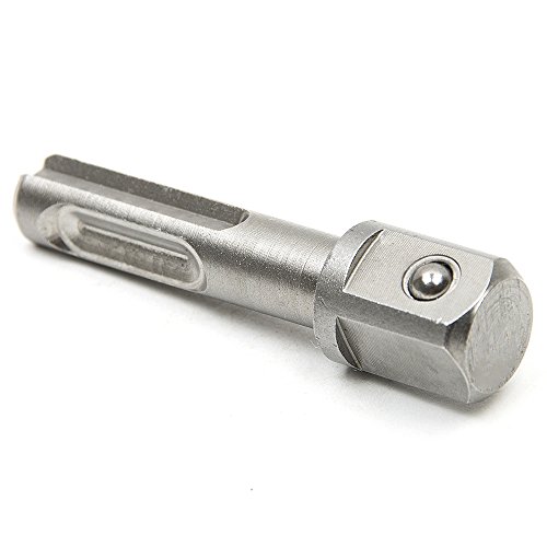 Fortag 3 tlg Stecknuss Akkuschrauber Stecknuss Steckschlüssel Nuss Adapterset Bohrfutter Adapter Satz Vierkant-Adapter für SDS 1/4 3/8 1/2 - 3