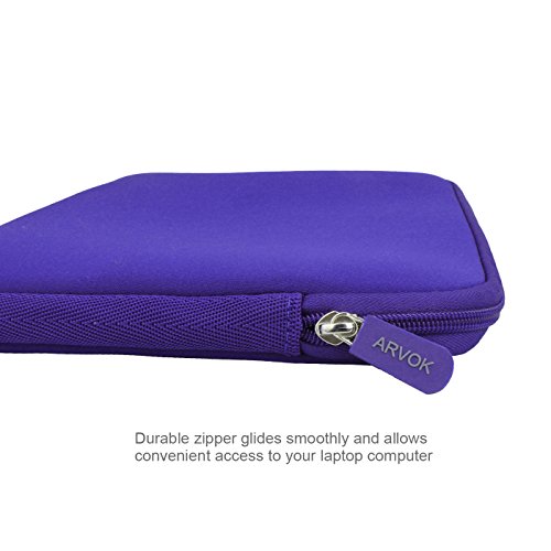 Arvok 15 15,6 16 Zoll Laptoptasche Notebooktasche Laptophülle Laptop Schutzhülle Notebook Tasche Laptop Sleeve/Case Schutztasche Wasserfest Neoprene Laptop Hülle/ Notebook Computer Tablet Ultrabook Schutzhülle/ Briefcase Carrying Bag/ Pouch Cover/ Skin Cover/ Netbook Tasche Für Acer/ Asus/ Dell/ Fujitsu/ Lenovo/ HP/ Samsung/ Sony/ Toshiba, Violett - 6