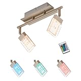  Tween Light LED Deckenleuchte 2 x 3,6 W, RGB, 16 Farbprogramme, nickel matt